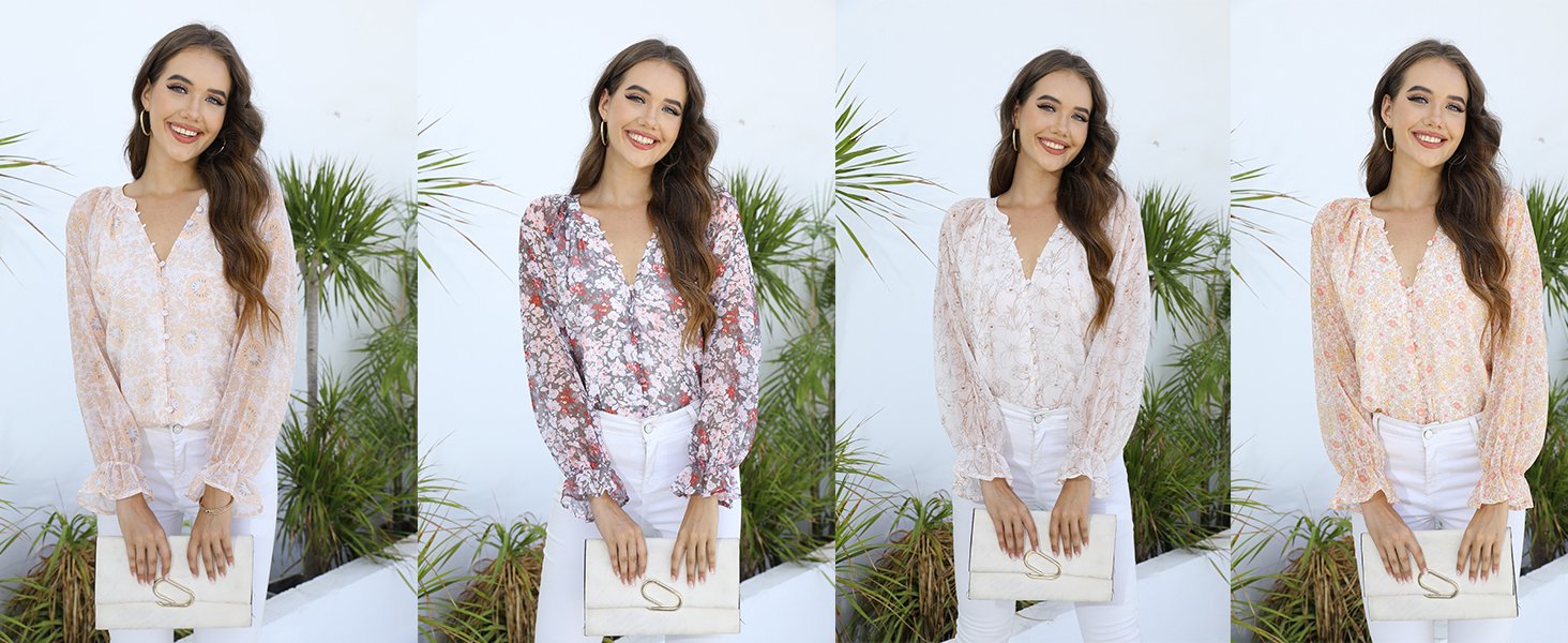 floral blouses