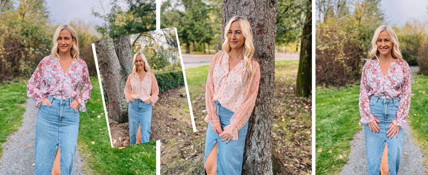 boho floral shirts women