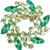 Colorful Rhinestone Crystal Sunflower Brooch Pin for Women Dress Hat Decoration