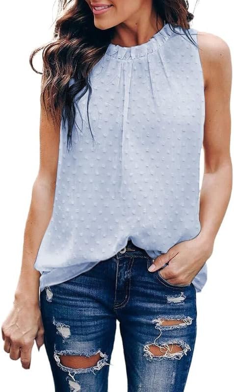 51EeYFatUEL._AC_accc9b03-d810-4e3e-9150-9048fe8c933c Womens Casual Sleeveless Shirts Halter Neck Leopard Print Tank Top and Blouses