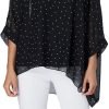 Women Chiffon Blouse Floral Batwing Sleeve Beach Cover Loose Tunic Shirt Tops