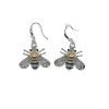 Honey Bee Brooches Crystal Insect Themed Bee Brooch Animal Fashion Shell Pearl Brooch Pin Gold Tone