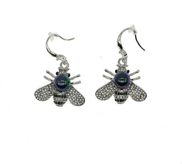 51U48Ckml6L._AC_SL1000 Honey Bee Brooches Crystal Insect Themed Bee Brooch Animal Fashion Shell Pearl Brooch Pin Gold Tone