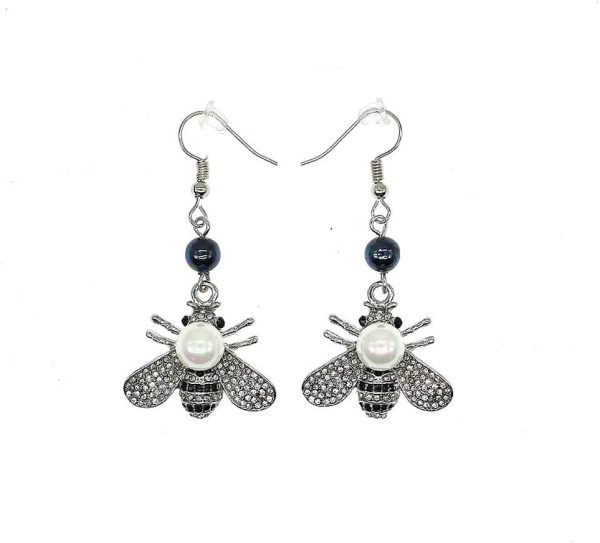 51bPdvPdZ7L._AC_SL1000 Honey Bee Brooches Crystal Insect Themed Bee Brooch Animal Fashion Shell Pearl Brooch Pin Gold Tone