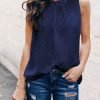 Womens Casual Sleeveless Shirts Halter Neck Leopard Print Tank Top and Blouses