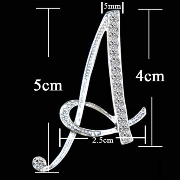 51ezgen8UiL._AC_SL1000 Letter Brooch Pins Initial Rhinestone Brooch for Women Crafts Silvery A-Z