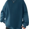 Women Oversized Sweatshirts Hoodies Fleece Crewneck Pullover Top Casual Fall Outfits Preppy Clothes Teen Girls 2024