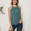 Sequin Halter Tops for Women Sleeveless Dressy Sparkle Tank Camisole Tops Party Club Cocktail Vest Shirt