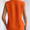 Sleeveless Chiffon Tops for Women Summer Triple V-neck T Shirts Business Office Dressy Outfit Blouse