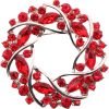 Colorful Rhinestone Crystal Sunflower Brooch Pin for Women Dress Hat Decoration