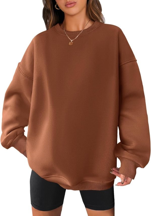 615Q23EP5RL._AC_SL1500 Women Oversized Sweatshirts Hoodies Fleece Crewneck Pullover Top Casual Fall Outfits Preppy Clothes Teen Girls 2024