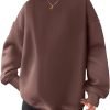 Women Oversized Sweatshirts Hoodies Fleece Crewneck Pullover Top Casual Fall Outfits Preppy Clothes Teen Girls 2024
