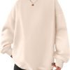 Women Oversized Sweatshirts Hoodies Fleece Crewneck Pullover Top Casual Fall Outfits Preppy Clothes Teen Girls 2024