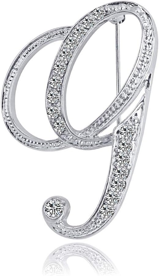 619OCspqd3L._AC_SL1000 Letter Brooch Pins Initial Rhinestone Brooch for Women Crafts Silvery A-Z