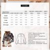 Women's Casual V Neck Allover Floral Print Long Sleeve Chiffon Button Down Blouses Bohemian Top Shirts