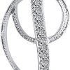 Letter Brooch Pins Initial Rhinestone Brooch for Women Crafts Silvery A-Z