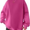 Women Oversized Sweatshirts Hoodies Fleece Crewneck Pullover Top Casual Fall Outfits Preppy Clothes Teen Girls 2024