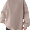 Women Oversized Sweatshirts Hoodies Fleece Crewneck Pullover Top Casual Fall Outfits Preppy Clothes Teen Girls 2024