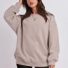 Women Oversized Sweatshirts Hoodies Fleece Crewneck Pullover Top Casual Fall Outfits Preppy Clothes Teen Girls 2024