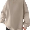 Women Oversized Sweatshirts Hoodies Fleece Crewneck Pullover Top Casual Fall Outfits Preppy Clothes Teen Girls 2024