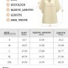 Womens Casual V Neck Loose 3/4 Bell Sleeve Chiffon Blouse Shirt Pleated Flowy Tunic Tops