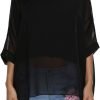 Women Chiffon Blouse Floral Batwing Sleeve Beach Cover Loose Tunic Shirt Tops