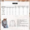 Women's Casual V Neck Easel Floral Print Long Sleeve Blouses Smocked Button Down Shirts Bohemian Top