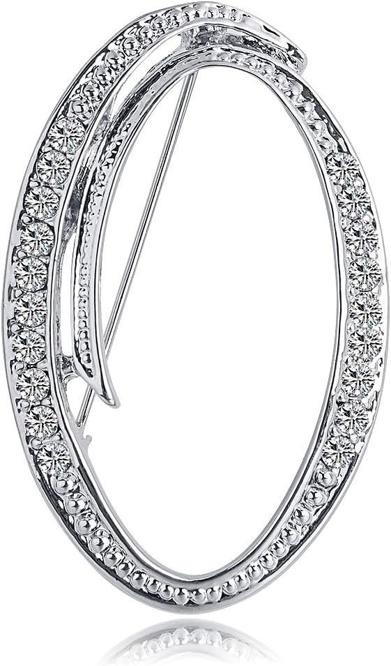 61fD1Hn9_hL._AC_SL1000 Letter Brooch Pins Initial Rhinestone Brooch for Women Crafts Silvery A-Z