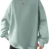 Women Oversized Sweatshirts Hoodies Fleece Crewneck Pullover Top Casual Fall Outfits Preppy Clothes Teen Girls 2024