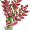 Lavender flower brooch crystal rhinestone tulip brooch elegant accessories jewelry women brooches and pins fashion jewelry wedding flowers lapel pin