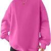 Women Oversized Sweatshirts Hoodies Fleece Crewneck Pullover Top Casual Fall Outfits Preppy Clothes Teen Girls 2024