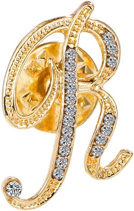 61kbjlekSSL._AC_SL1000 Initial Letter Brooch Pin Small Lapel Pin Tie Tack Name Personalized Gifts for Women Men Gold A-Z