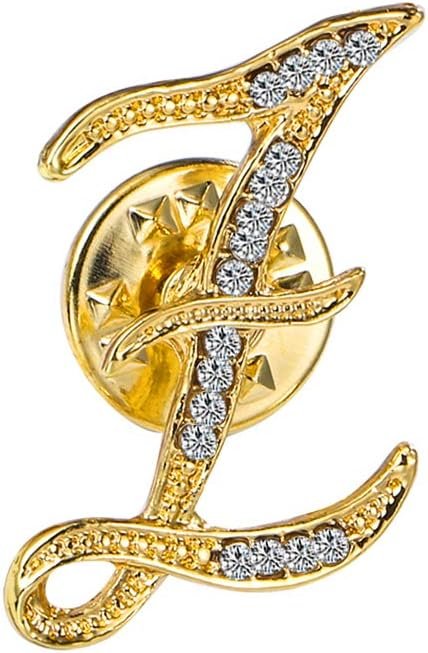 61lB9d0HXeL._AC_SL1000 Initial Letter Brooch Pin Small Lapel Pin Tie Tack Name Personalized Gifts for Women Men Gold A-Z