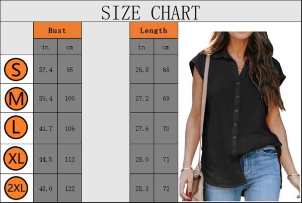 61lXC7zDP2L._AC_SL1493 Women's V Neck Short Sleeve Button Down Shirts Casual Chiffon Blouses Tops