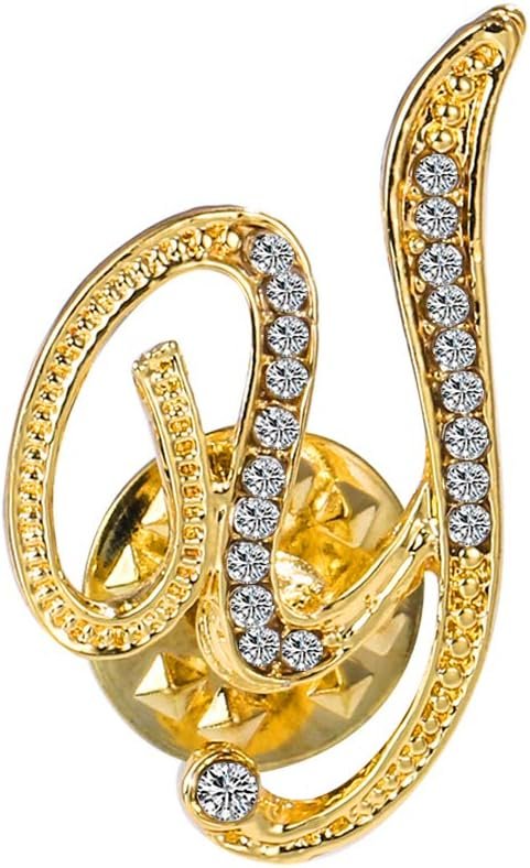 61lqPUryhkL._AC_SL1000 Initial Letter Brooch Pin Small Lapel Pin Tie Tack Name Personalized Gifts for Women Men Gold A-Z