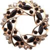 Colorful Rhinestone Crystal Sunflower Brooch Pin for Women Dress Hat Decoration