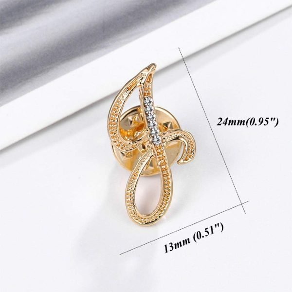 61q-1ODPMbL._AC_SL1000 Initial Letter Brooch Pin Small Lapel Pin Tie Tack Name Personalized Gifts for Women Men Gold A-Z