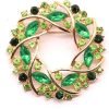 Colorful Rhinestone Crystal Sunflower Brooch Pin for Women Dress Hat Decoration