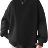 Women Oversized Sweatshirts Hoodies Fleece Crewneck Pullover Top Casual Fall Outfits Preppy Clothes Teen Girls 2024