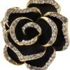 Lavender flower brooch crystal rhinestone tulip brooch elegant accessories jewelry women brooches and pins fashion jewelry wedding flowers lapel pin
