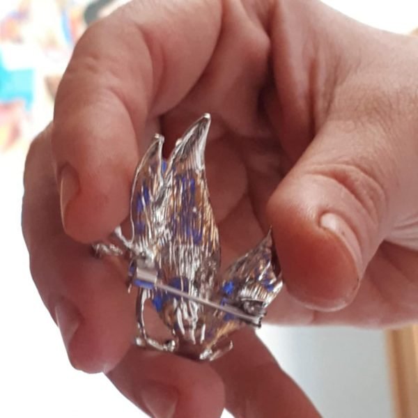 61y1JjT3CPL._AC_SL1500 Vintage Rhinestone Crystal Inlaid Butterfly Brooch Women Girls Party Elegant Insect Enamel Pins(Purple)