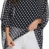 Women Chiffon Blouse Floral Batwing Sleeve Beach Cover Loose Tunic Shirt Tops