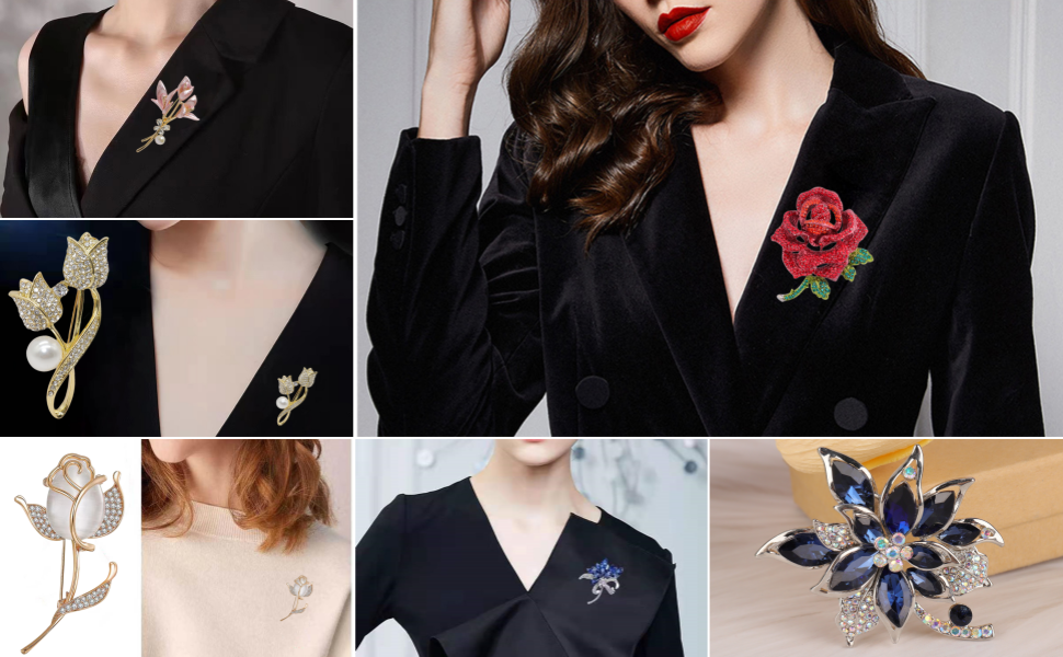 Flower brooch