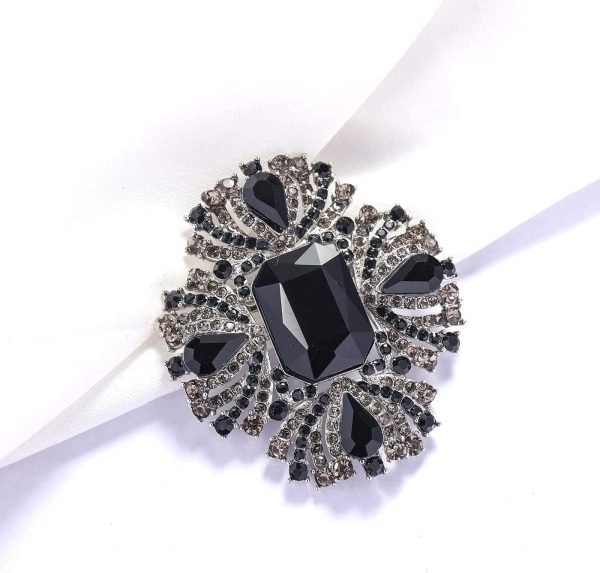 710AztkcjxL._AC_SL1400 Vintage Austrian Crystal Rhinestone Cross Flowers Shaped Brooch Pin Elegant Jewelry For Women Girls