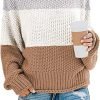 Womens 2024 Winter Fall Solid Turtleneck High Neck Balloon Long Sleeve Sweaters Pullover Outerwear