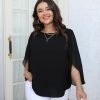 Women Summer Batwing Sleeve Chiffon Tunic Tops Dressy Scoop Neck Casual Loose Flowy Shirts