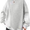 Women Oversized Sweatshirts Hoodies Fleece Crewneck Pullover Top Casual Fall Outfits Preppy Clothes Teen Girls 2024