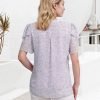 Womens Dressy Chiffon Blouses Summer Puff Petal Short Sleeve Shirts V Neck Casual Work Tops