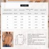 Womens Fashion 2024 Color Block Long Sleeve Crewneck Knitted Casual Loose Pullover Shirts Tops