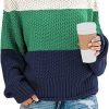 Womens 2024 Winter Fall Solid Turtleneck High Neck Balloon Long Sleeve Sweaters Pullover Outerwear